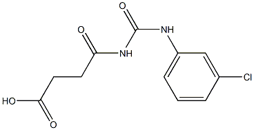  4-{[(3-chlorophenyl)carbamoyl]amino}-4-oxobutanoic acid