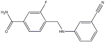 4-{[(3-cyanophenyl)amino]methyl}-3-fluorobenzamide