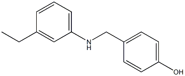 4-{[(3-ethylphenyl)amino]methyl}phenol Structure