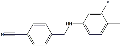 4-{[(3-fluoro-4-methylphenyl)amino]methyl}benzonitrile