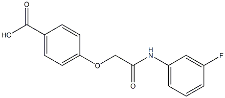 4-{[(3-fluorophenyl)carbamoyl]methoxy}benzoic acid Structure