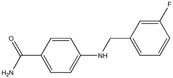 4-{[(3-fluorophenyl)methyl]amino}benzamide|