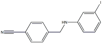 4-{[(3-iodophenyl)amino]methyl}benzonitrile Structure