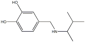 4-{[(3-methylbutan-2-yl)amino]methyl}benzene-1,2-diol,,结构式