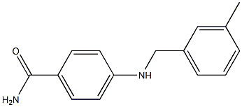 4-{[(3-methylphenyl)methyl]amino}benzamide Structure