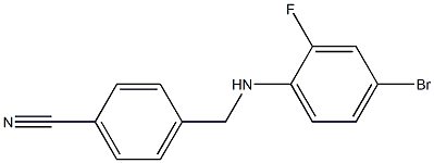  4-{[(4-bromo-2-fluorophenyl)amino]methyl}benzonitrile