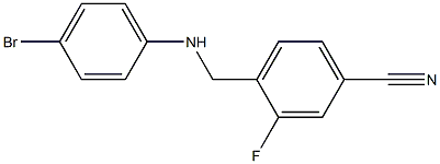 4-{[(4-bromophenyl)amino]methyl}-3-fluorobenzonitrile Struktur