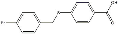 4-{[(4-bromophenyl)methyl]sulfanyl}benzoic acid