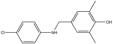 4-{[(4-chlorophenyl)amino]methyl}-2,6-dimethylphenol Structure