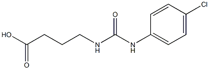 4-{[(4-chlorophenyl)carbamoyl]amino}butanoic acid 结构式