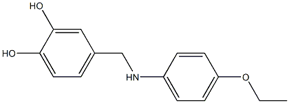 4-{[(4-ethoxyphenyl)amino]methyl}benzene-1,2-diol Structure