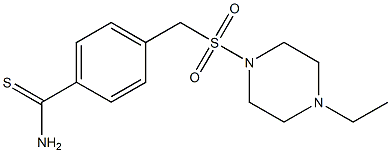  4-{[(4-ethylpiperazine-1-)sulfonyl]methyl}benzene-1-carbothioamide