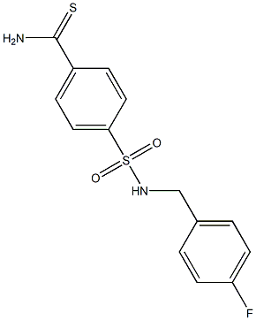 4-{[(4-fluorophenyl)methyl]sulfamoyl}benzene-1-carbothioamide Structure