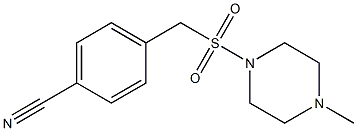 4-{[(4-methylpiperazine-1-)sulfonyl]methyl}benzonitrile Structure