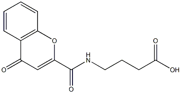 4-{[(4-oxo-4H-chromen-2-yl)carbonyl]amino}butanoic acid Structure