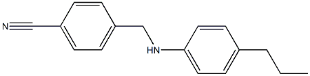 4-{[(4-propylphenyl)amino]methyl}benzonitrile Struktur