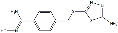 4-{[(5-amino-1,3,4-thiadiazol-2-yl)thio]methyl}-N'-hydroxybenzenecarboximidamide