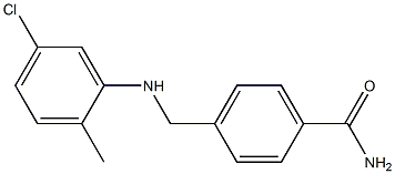4-{[(5-chloro-2-methylphenyl)amino]methyl}benzamide 化学構造式