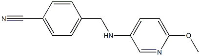 4-{[(6-methoxypyridin-3-yl)amino]methyl}benzonitrile Structure