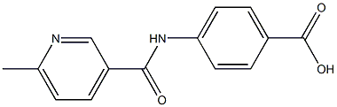 4-{[(6-methylpyridin-3-yl)carbonyl]amino}benzoic acid Structure