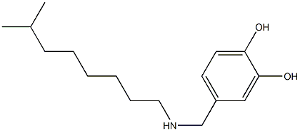 4-{[(7-methyloctyl)amino]methyl}benzene-1,2-diol 结构式