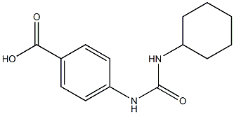 4-{[(cyclohexylamino)carbonyl]amino}benzoic acid,,结构式