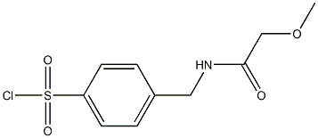 4-{[(methoxyacetyl)amino]methyl}benzenesulfonyl chloride Structure