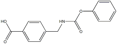 4-{[(phenoxycarbonyl)amino]methyl}benzoic acid Struktur