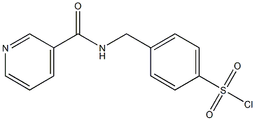 4-{[(pyridin-3-ylcarbonyl)amino]methyl}benzenesulfonyl chloride Structure