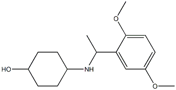 4-{[1-(2,5-dimethoxyphenyl)ethyl]amino}cyclohexan-1-ol 结构式