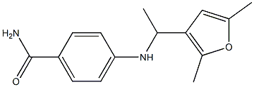  4-{[1-(2,5-dimethylfuran-3-yl)ethyl]amino}benzamide