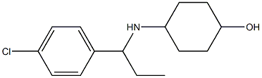 4-{[1-(4-chlorophenyl)propyl]amino}cyclohexan-1-ol|