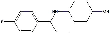 4-{[1-(4-fluorophenyl)propyl]amino}cyclohexan-1-ol 化学構造式