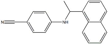 4-{[1-(naphthalen-1-yl)ethyl]amino}benzonitrile Structure