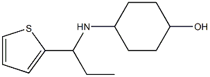 4-{[1-(thiophen-2-yl)propyl]amino}cyclohexan-1-ol,,结构式