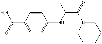 4-{[1-oxo-1-(piperidin-1-yl)propan-2-yl]amino}benzamide