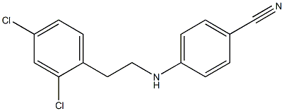 4-{[2-(2,4-dichlorophenyl)ethyl]amino}benzonitrile 结构式