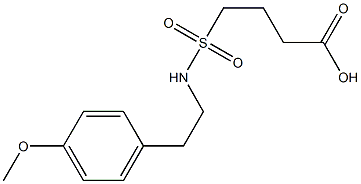 4-{[2-(4-methoxyphenyl)ethyl]sulfamoyl}butanoic acid Structure