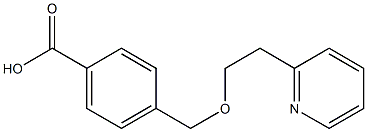 4-{[2-(pyridin-2-yl)ethoxy]methyl}benzoic acid 结构式