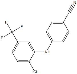 4-{[2-chloro-5-(trifluoromethyl)phenyl]amino}benzonitrile|