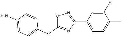 4-{[3-(3-fluoro-4-methylphenyl)-1,2,4-oxadiazol-5-yl]methyl}aniline|