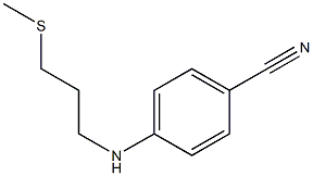 4-{[3-(methylsulfanyl)propyl]amino}benzonitrile Structure