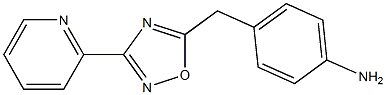4-{[3-(pyridin-2-yl)-1,2,4-oxadiazol-5-yl]methyl}aniline Structure