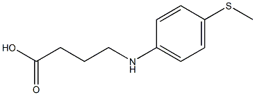 4-{[4-(methylsulfanyl)phenyl]amino}butanoic acid,,结构式