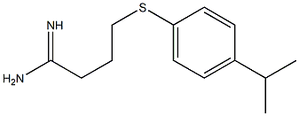 4-{[4-(propan-2-yl)phenyl]sulfanyl}butanimidamide 结构式