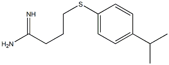 4-{[4-(propan-2-yl)phenyl]sulfanyl}butanimidamide Structure