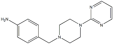 4-{[4-(pyrimidin-2-yl)piperazin-1-yl]methyl}aniline 结构式