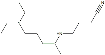 4-{[5-(diethylamino)pentan-2-yl]amino}butanenitrile,,结构式