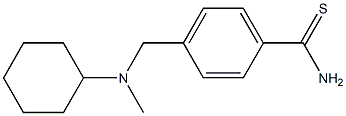 4-{[cyclohexyl(methyl)amino]methyl}benzenecarbothioamide