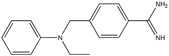 4-{[ethyl(phenyl)amino]methyl}benzenecarboximidamide 结构式